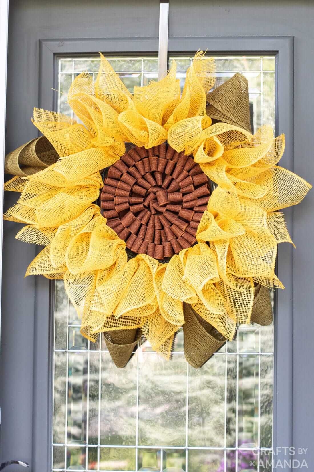 Lovely Burlap Sack Sunflower DIY Craft