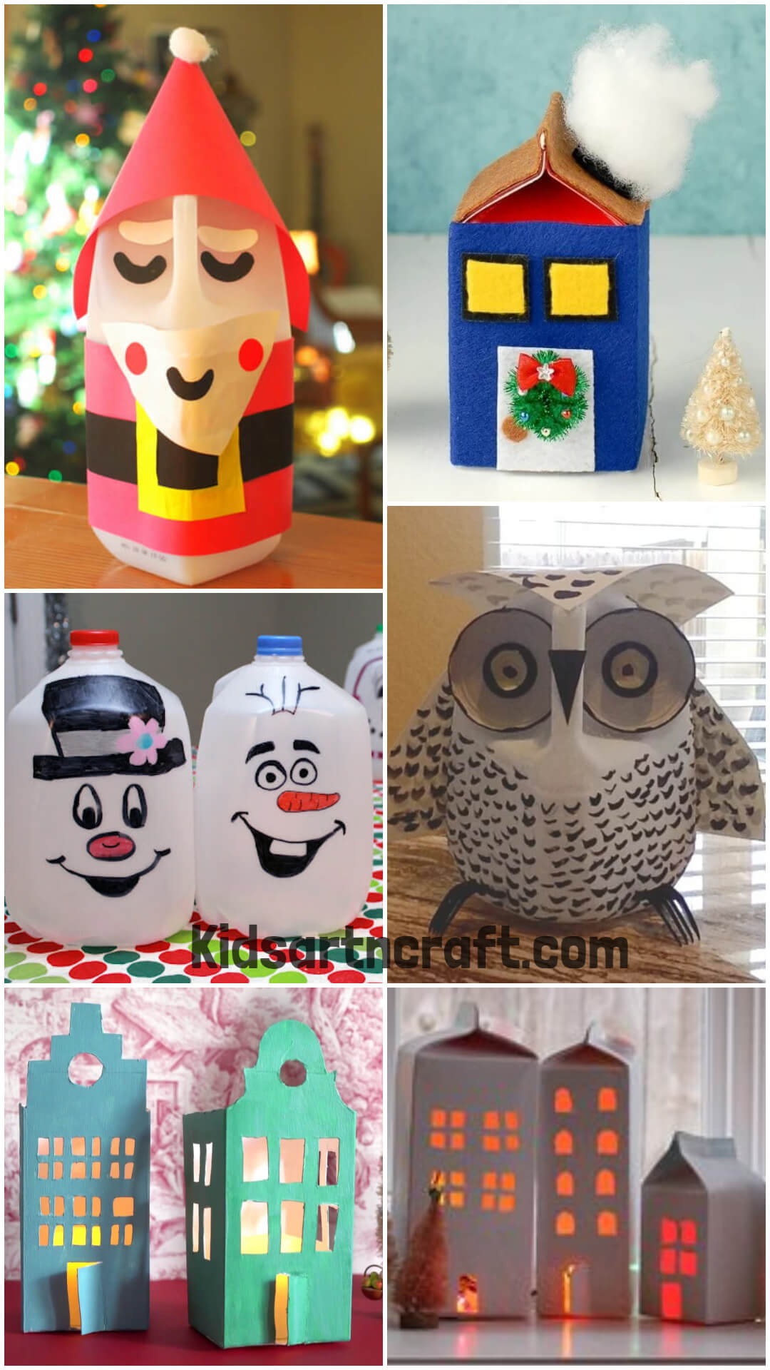Milk Jug Christmas Crafts Kids Art & Craft