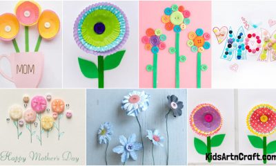 Mother's Day Button Craft For Kids Featured Image