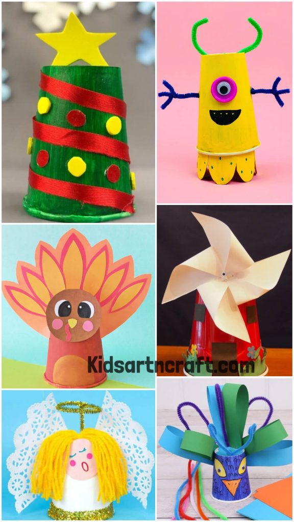 Paper Cup Craft Ideas For Kindergarten - Kids Art & Craft