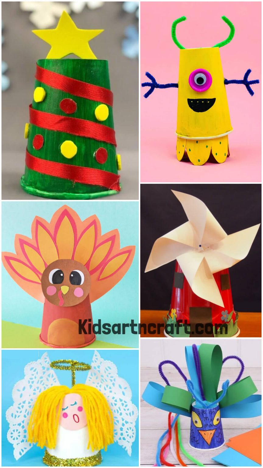 Paper Cup Craft Ideas For Kindergarten Kids Art & Craft