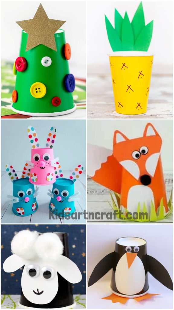 Paper Cup Crafts For Toddlers - Kids Art & Craft