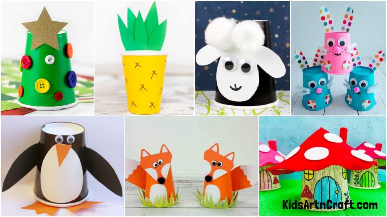 Paper Cup Crafts For Toddlers - Kids Art & Craft