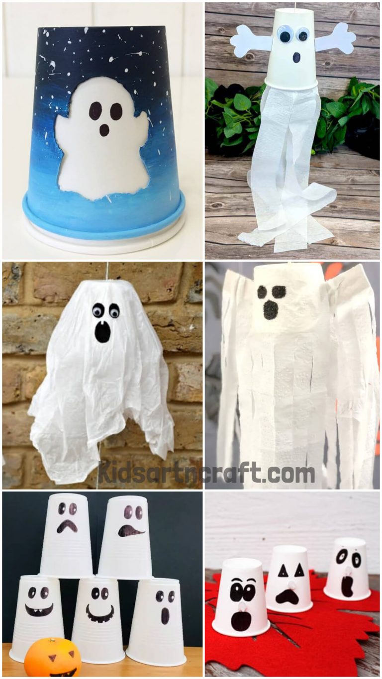 Paper Cup Ghost Crafts for Kids Kids Art & Craft