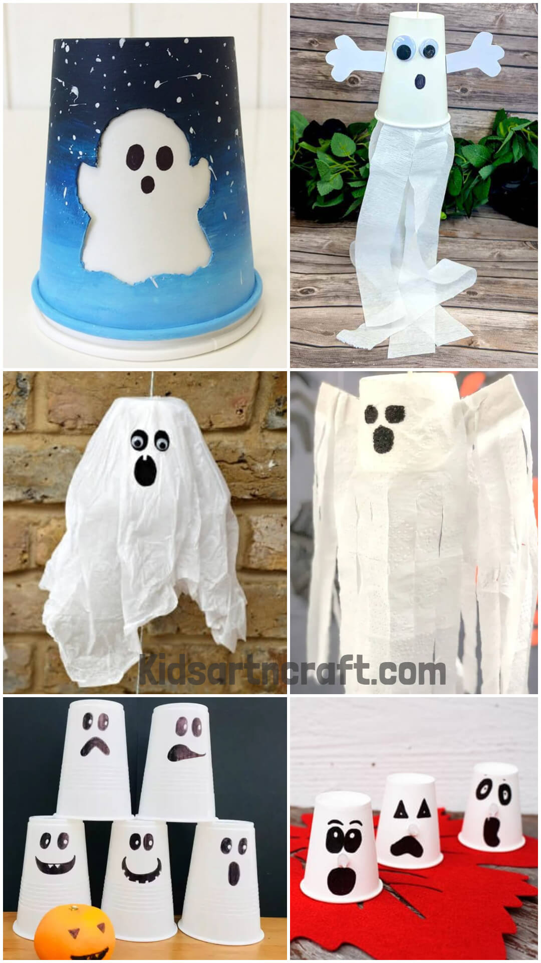 Paper Cup Ghost Crafts