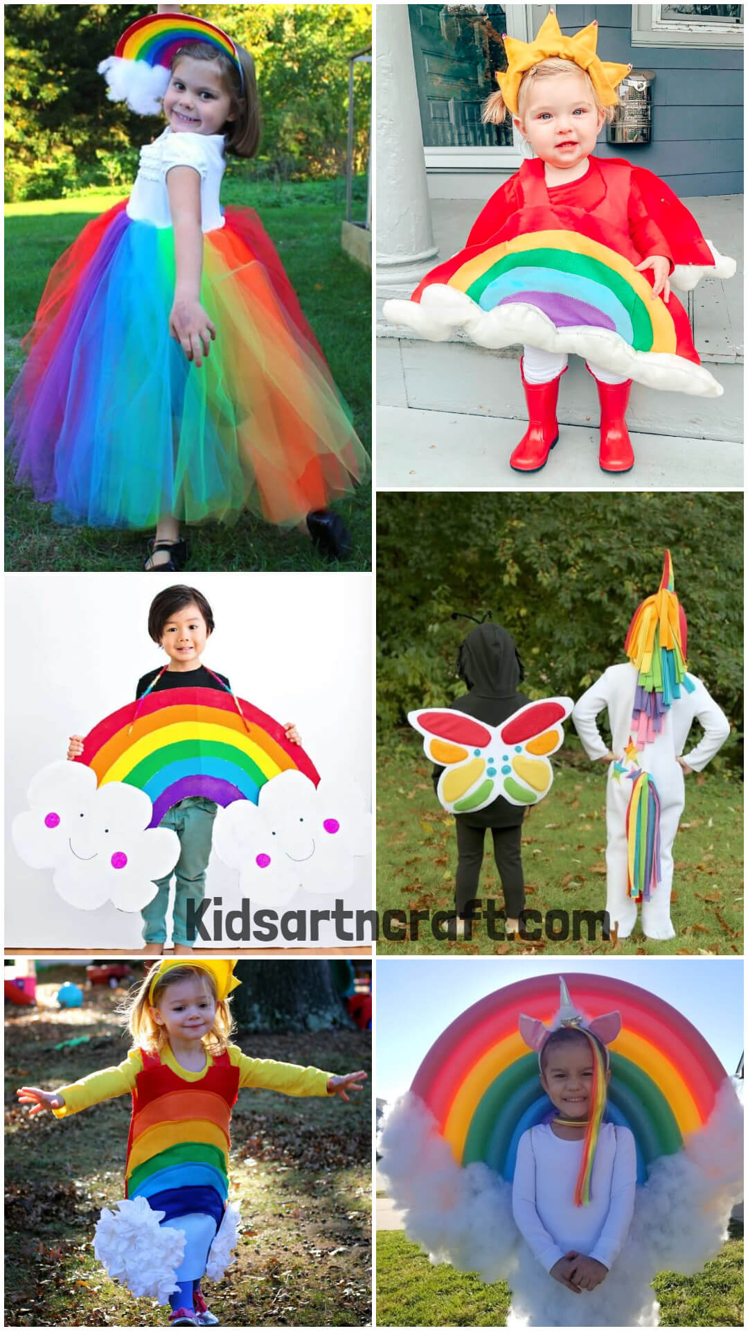 Rainbow Costume DIY Ideas for Kids