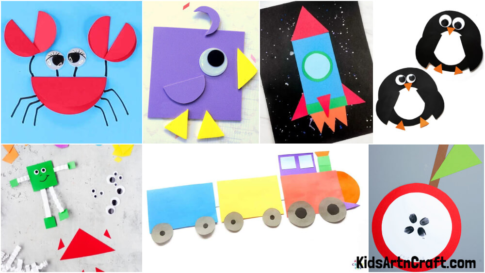 Shape Craft Ideas for Kids - Kids Art & Craft