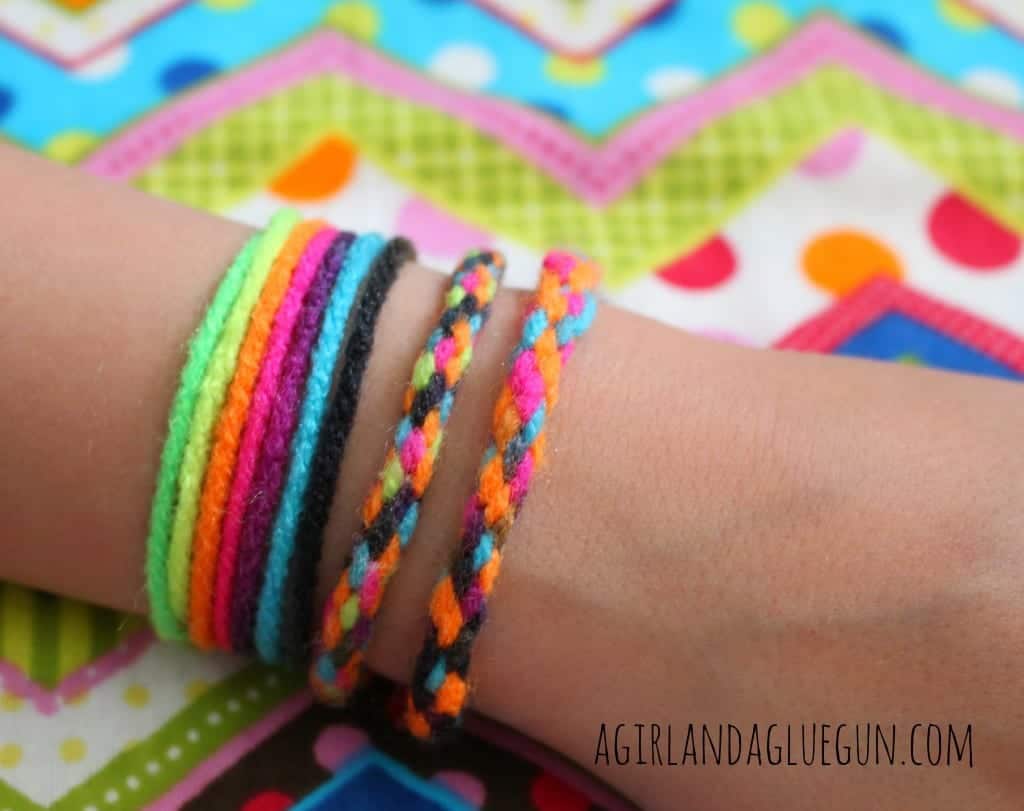 Simple Yarn Multi-Colour Friendship Bands Craft : Yarn Crafts To Sell
