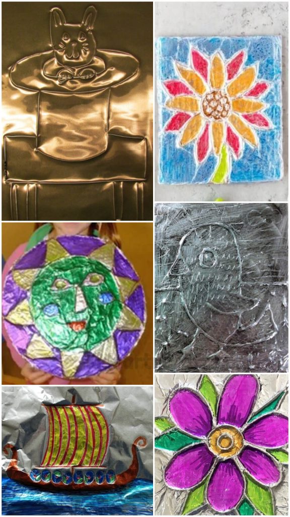 Tin Foil Art For Toddlers Kids Art & Craft