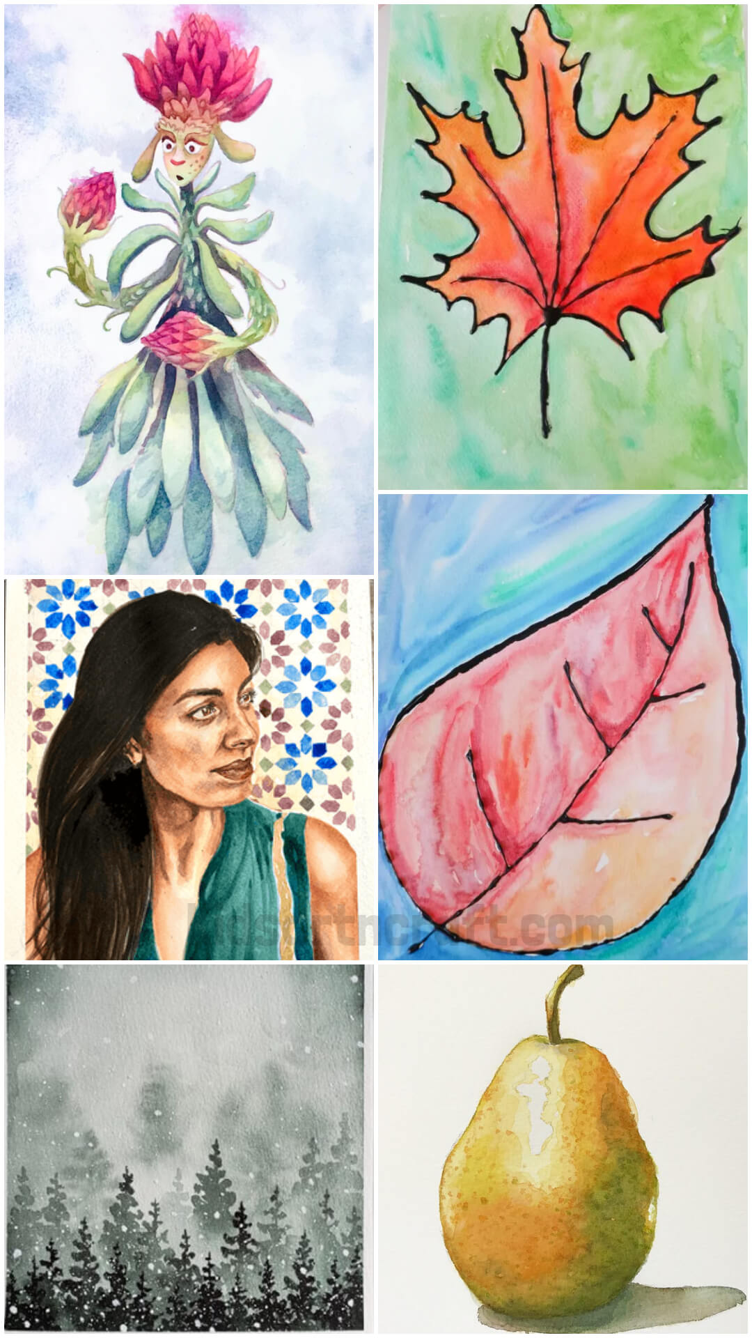 Watercolor Paintings to Copy 