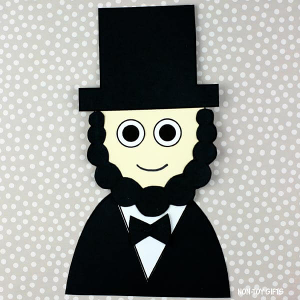 Abraham Lincoln Paper Cutting Crafts and Learning Activities for Kids