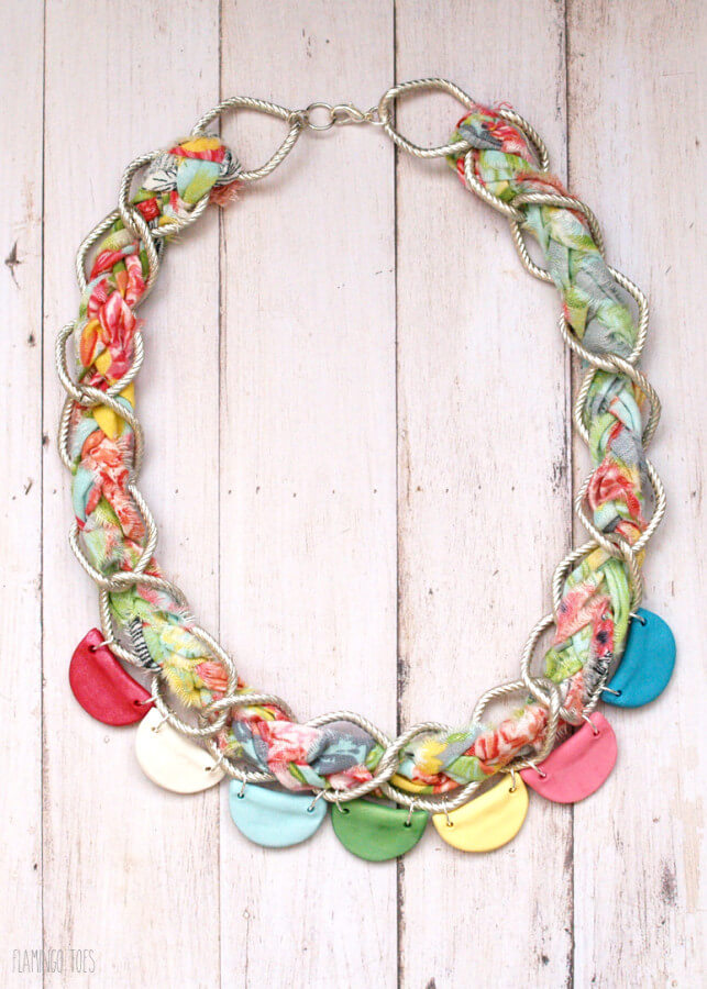 Polymer Clay Necklace Craft Idea