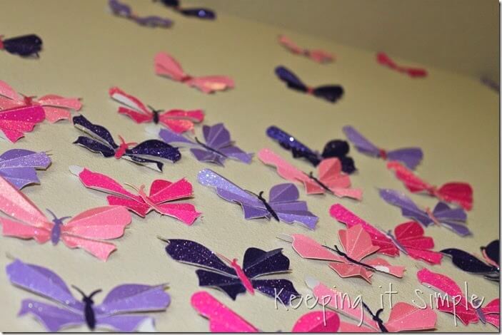 Adorable Butterflies Made With Glitter Paper For Home Dcor