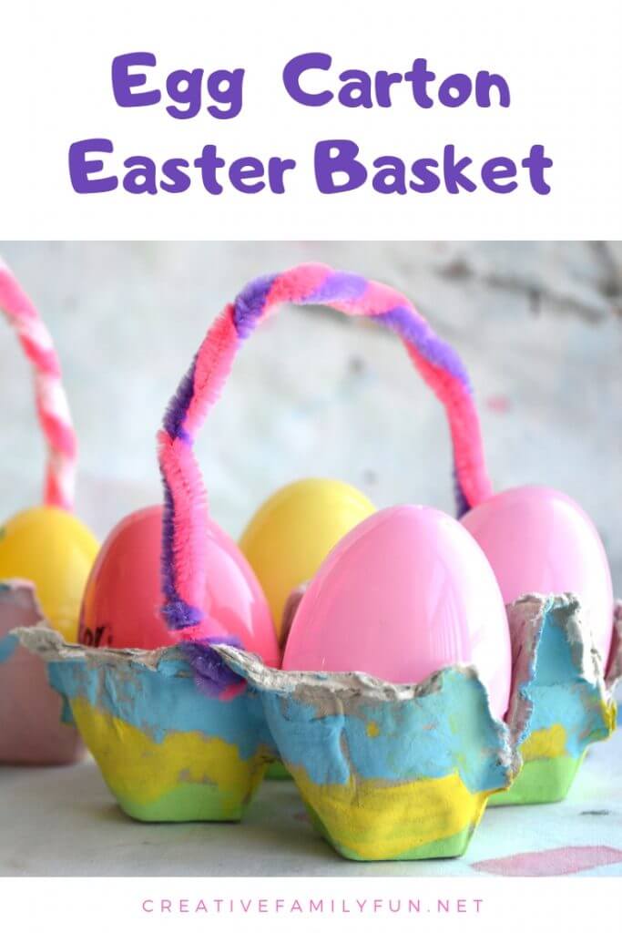 Adorable Egg Carton Easter Basket Craft IdeaEgg Carton Easter Craft Ideas 