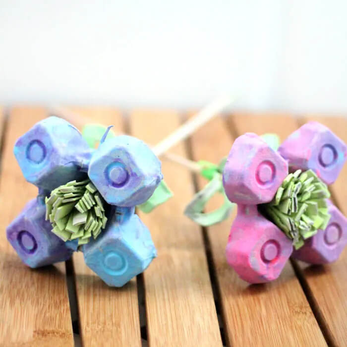 Adorable Egg Carton Flower Craft Idea For Kids Recycled Egg Carton Craft Ideas