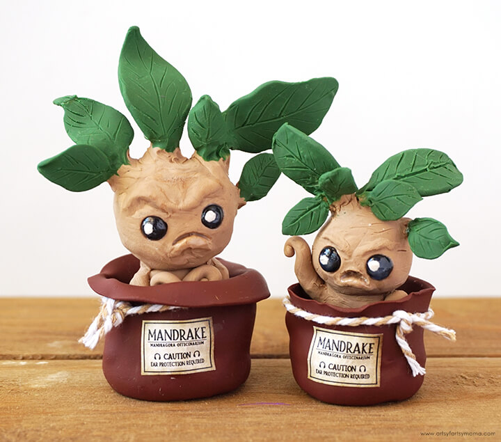 Adorable Mandrake Roots Polymer Clay Craft
