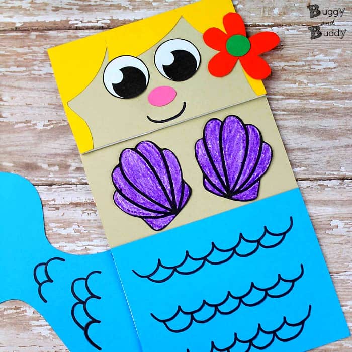 Adorable Mermaid Crafting Idea With Paper Bag Easy paper bag crafts