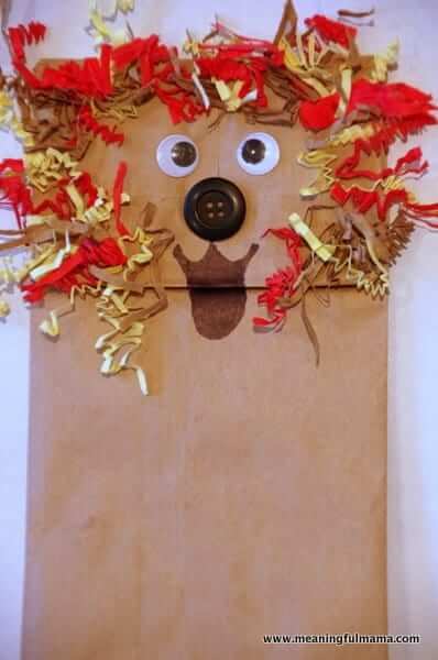 Adorable Paper Bag Lion Craft Idea For Kids Easy paper bag crafts