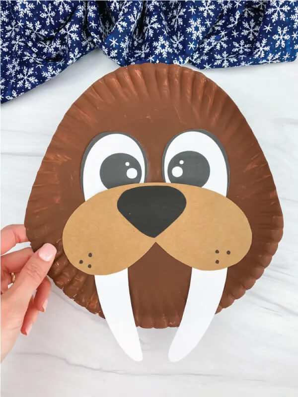 Adorable Paper Plate Walrus Craft For Kids