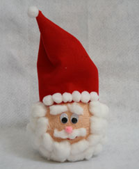 Adorable Santa Craft Idea With Styrofoam Ball