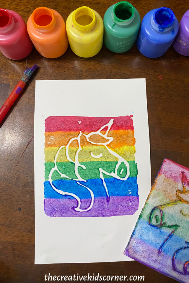 Adorable Unicorn Tempera Art Painting Idea For KidsTempera Paint Sticks Art Projects for Kids 