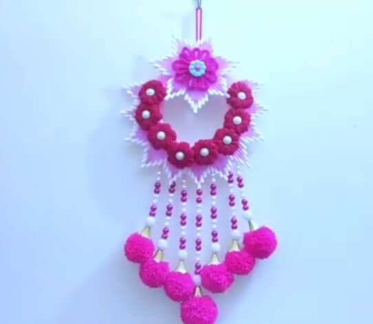 Adorable Wall Hanging Craft Made With Cotton Bud