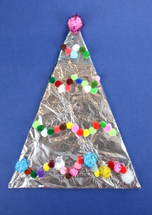 Aluminum Foil Christmas Tree Craft Ideas For Decoration