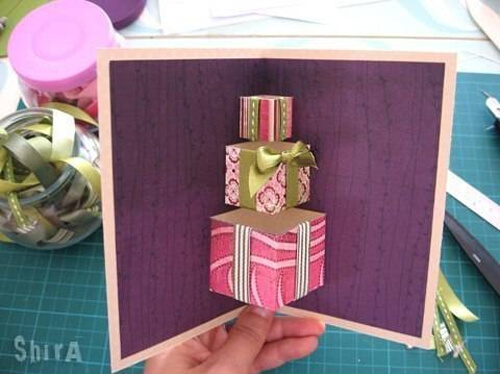 Amazing 3d Gift Card For Birthday Using Washi Tape