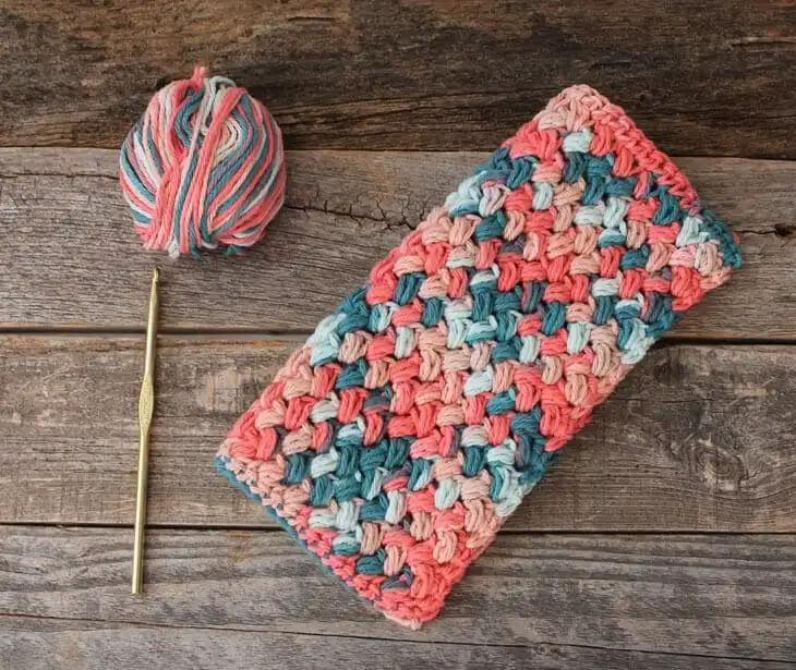 Amazing Bean Stitch Crochet Pattern For Dishcloths Crochet Dishcloth Patterns