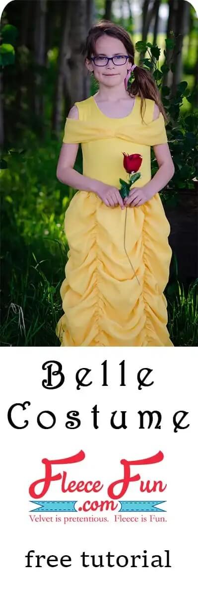Amazing Belle Dress Tutorial For Party Belle Costume DIY Ideas for Kids
