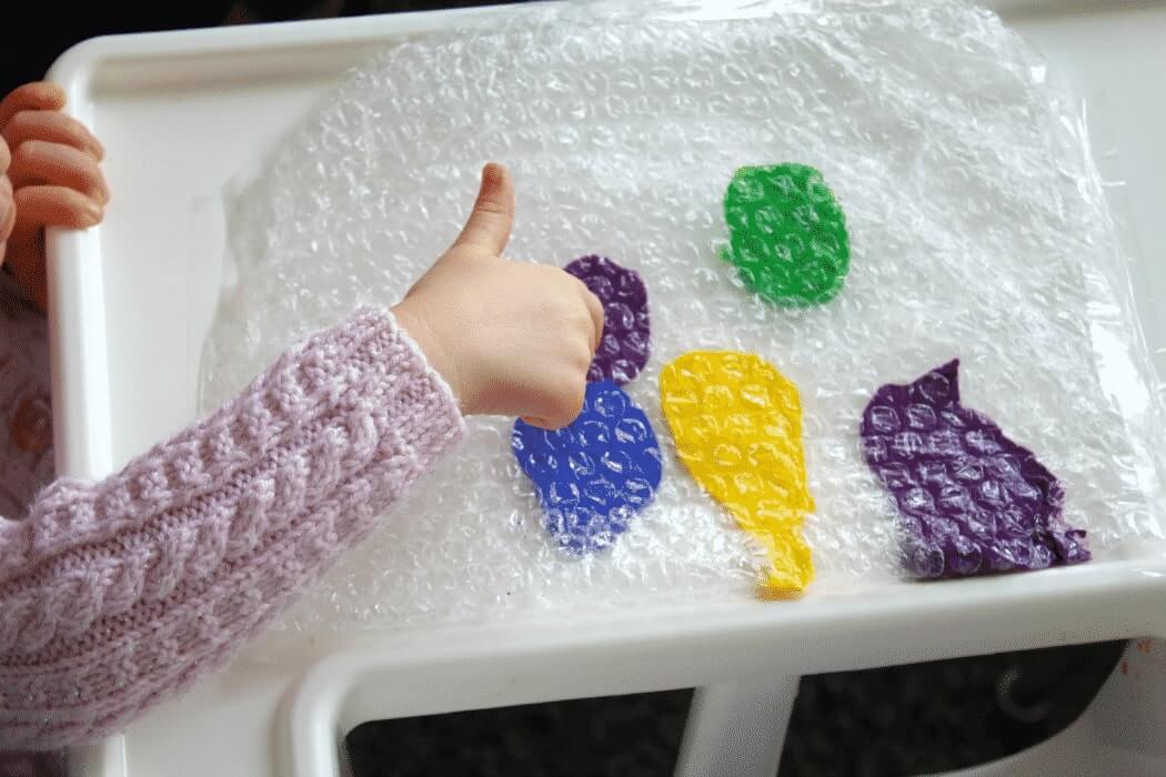 Bubble Wrap Sensory Activities For Toddlers Kids Art & Craft