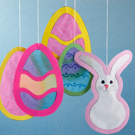 Amazing Easter Egg Suncatcher Craft For Decor Wax Paper Suncatcher DIY Ideas