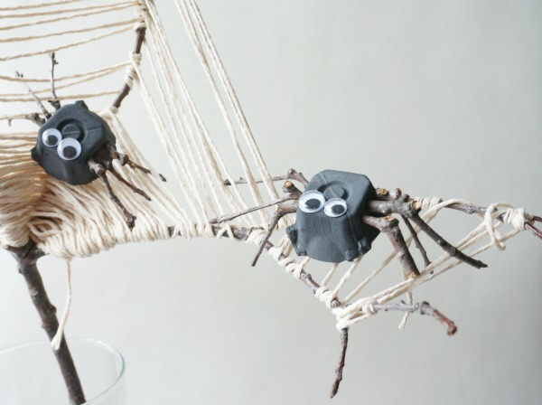 Amazing Egg Carton Twig Spider Craft Idea For Kids