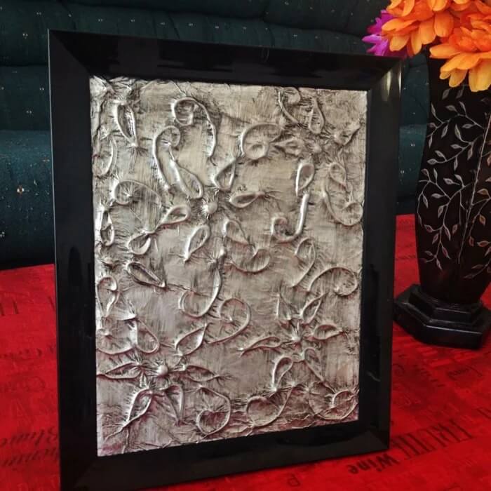 Amazing Embossed Aluminum Foil Frame Wall Decor Craft Ideas