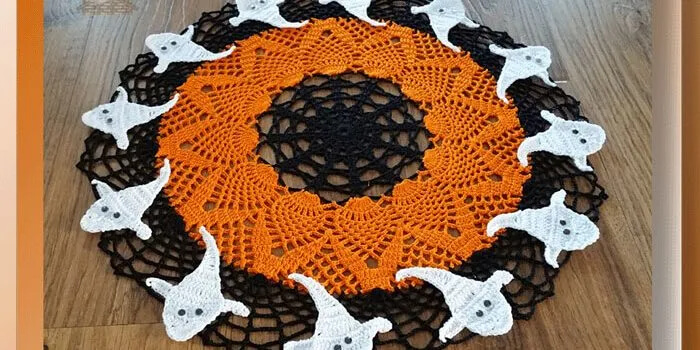 Amazing Halloween Themed Crochet Doily Craft