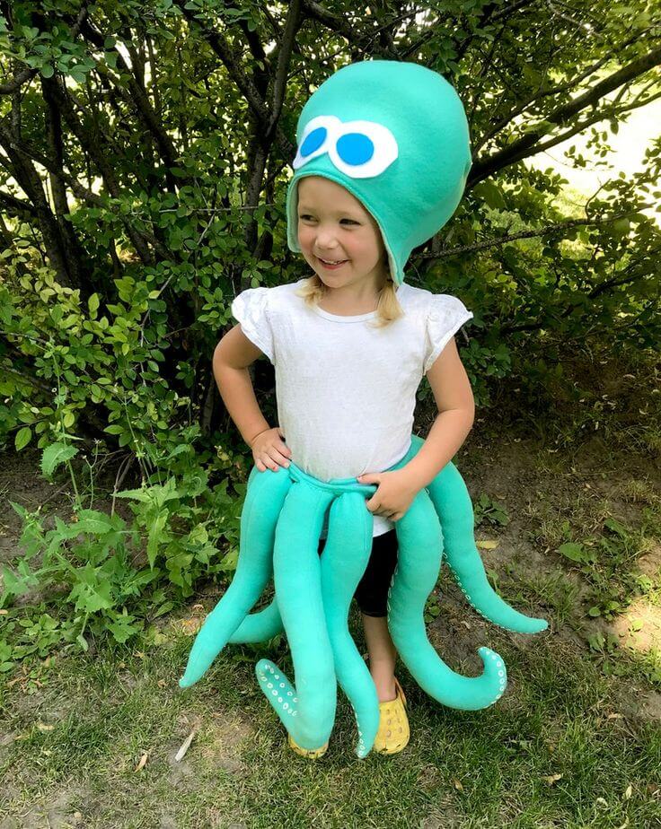 Amazing Kids Octopus Costume Made For Preschoolers