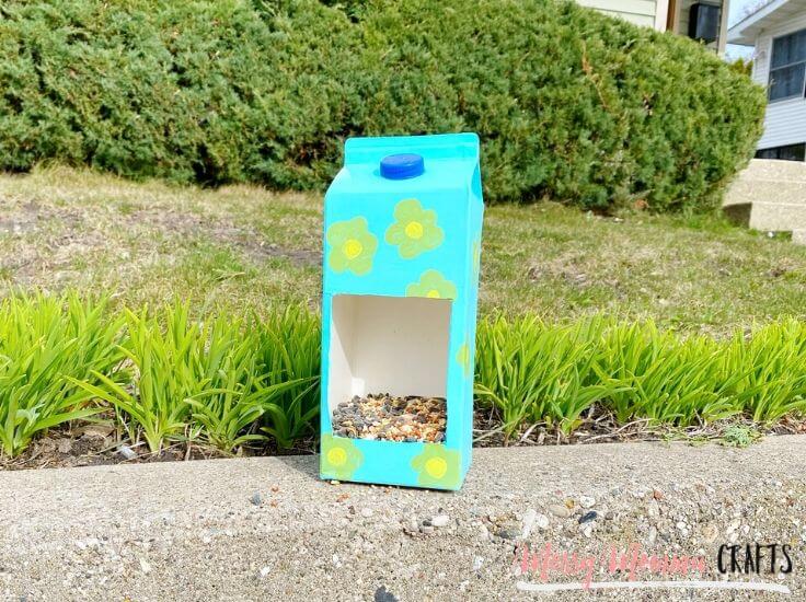 Amazing Milk Carton Bird Feeder Creative Idea To Make