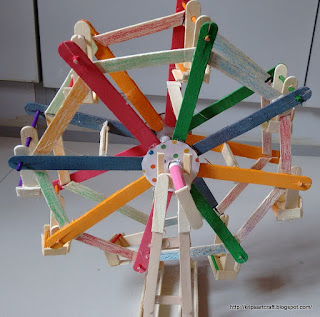 Amazing Paper And Ice Popsticks Ferris Wheel Art and Craft Ideas For KidsFerris Wheel Art and Craft Ideas