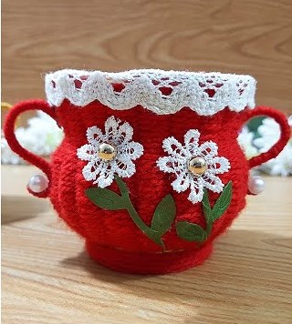 Amazing Paper Cup And Yarn Tea Cup Craft DIY