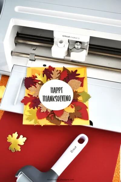 Amazing Printable Circut Paper Thanksgiving Card DIY Activity DIY Paper Card Ideas for Thanksgiving