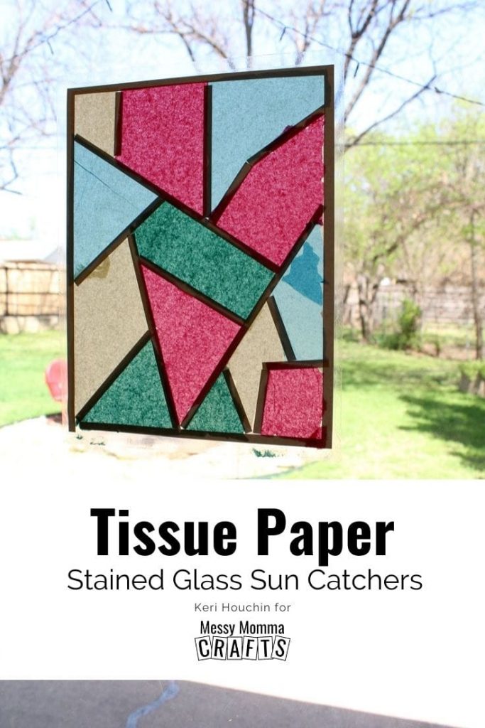 Amazing Suncatcher Using Tissue Paper And Washi Tape
