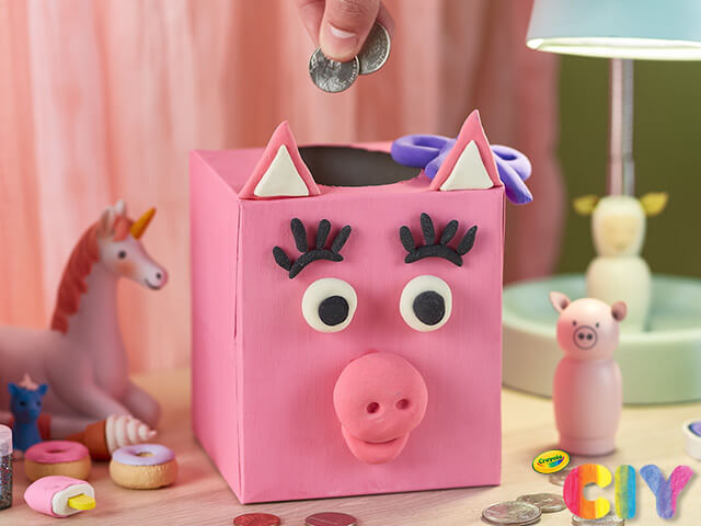 Amazing Tissue Box Pig Piggy Bank Craft For KidsTissue Box Animal Crafts For Kids