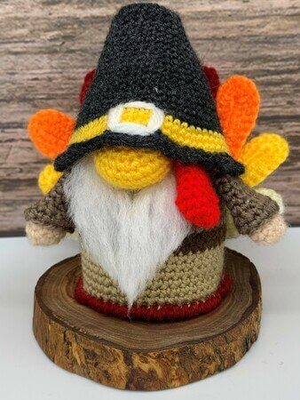 Attractive Pilgrim Turkey Gnome Craft Ideas Crochet Patterns for Thanksgiving