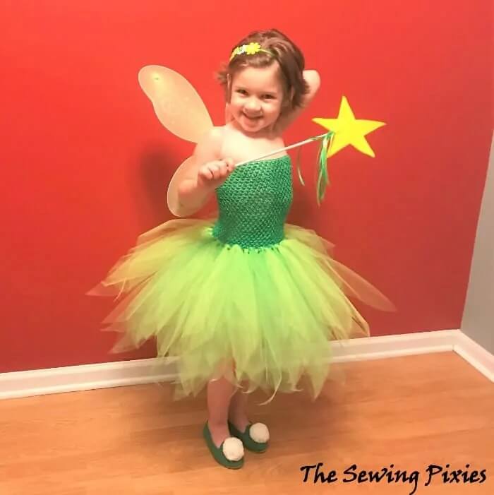 Attractive Tinkerbell Fairy Costume Pattern Tutorial For Kids