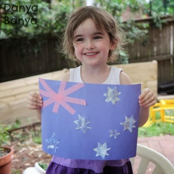 Australian Flag Craft Activity For Kindergartners