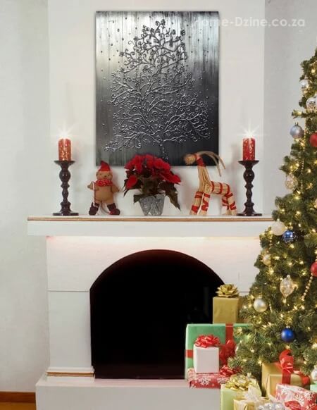 Awesome Aluminum Foil  Embossed Tree Frame Wall Decor Craft Ideas