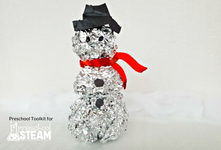 Awesome Aluminum Foil Snowman Stem Activities For Kids & Toddlers