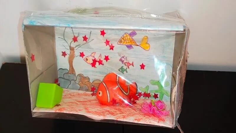 Awesome Aquarium Craft To Make Using Tissue Box