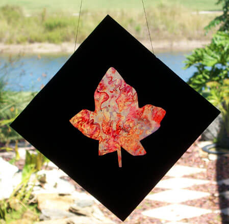 Awesome Leaf Sun Catchers Glass Art Using Wax Paper DIY Wax Paper Crafts For Preschoolers 