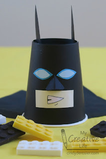 Awesome Lego Batman Craft Using Black Cup & Cardstock Easy &amp; Simple Batman Crafts For Kids